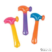 Inflatable Neon Hammers<br>13"- 1dozen